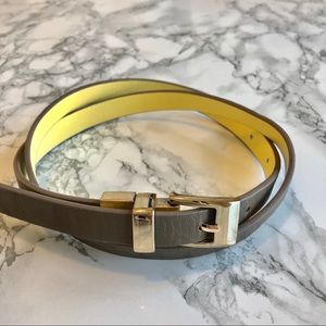 Aldo - Reversible Grey/Yellow Belt